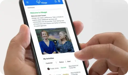 Kibage user going through a task list tied to a validated, geocoded apartment address.